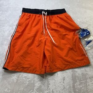 Speedo Y2K Orange Board‎ Shorts Men's Large Swim Trunks Surf Cargo